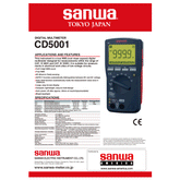 Sanwa CD5001 Digital Multimeter with True RMS and EF Sensing | Sanwa by KHM Megatools Corp.